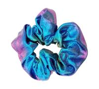 Pack of 6 Shiny Colour Gradient Hair Bobbles for Women, Soft Colourful Scrunchies