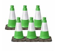 Pack of 6 Small Green Cones 450mm