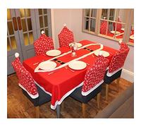 Pack of 6 Snowflake Pattern Christmas Chair Covers