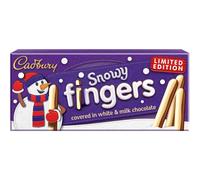 (Pack Of 6) Snowy Fingers Milk & White Choc Biscuit 115g