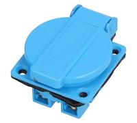 Pack Of 6 Socket, 250V 16A European Plug Socket, Blue,Blue-One Size