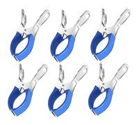 Pack of 6 Stainless Steel STR Towel Clips Large Clothes Pegs, Large Stainless Steel Metal Clips for STR and Pool Daily Laundry, Heavy Bath Towel