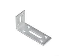 Pack of 6 Stainless Steel Thickened 90 Degree Right Angle Corner Brackets with Adjustable Locking Screw for Secure and Plate Fixing (40 * 80mm)