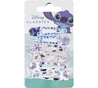 Pack of 6 Stitch Hairpins - Multicoloured Design - Made with Resistant Materials - Stamped with Stitch and Angel - Original Product Designed in Spain