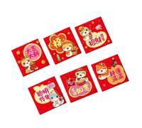 Pack Of 6 Stylish Square Kids Money Envelopes For Year Of The Snake Festival Designs For New Year Celebration