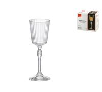 Pack of 6 transparent glass glasses model America '20 by the brand