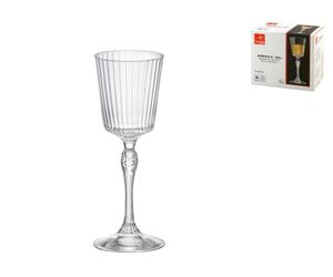 Pack of 6 transparent glass glasses model America '20 by the brand