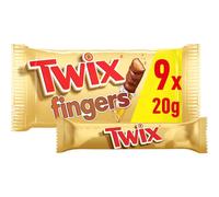 (Pack Of 6) Twix Caramel & Milk Chocolate Fingers Bars 9x20g