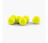 Pack of 6 Unbranded Cricket Windballs, Training Wind Ball, Cricket, Dog Balls (Neon Yellow)