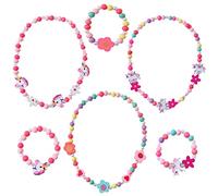Pack of 6 Unicorn Bracelets, Unicorn Gifts Girls Children Unicorn Bracelet Set, Unicorn Children's Jewellery Girls Set, Princess Necklace Bracelet, Gift for Girls Birthday Princess Girls Accessories,