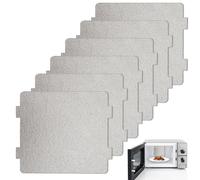 Pack of 6 Universal Microwave, Replacement Mica Disc Microwave, Can be Cut to Size Mica Sheet, Microwave Cover for Microwaves and Toasters (11.8 x 9.9 cm)