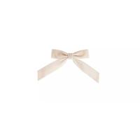 Pack of 6 Velvet Clip on Bows - Cream