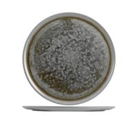 Pack Of 6 Velvet Plates In Stoneware Round 32 Cm Gray H&H