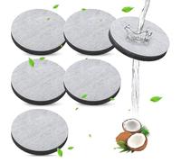 Pack of 6 Water Filters for Brita Fill & Go Water Filter Bottles Carafes, Water Filter Discs Reduces PFAS, Chlorine, Microparticles, Other Flavour-Disturbing Substances in Drinking Water