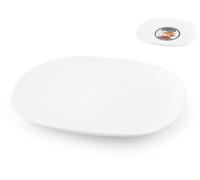 Pack Of 6 White Opal Premiere Snack Plates 28 Cm H&H