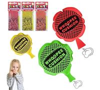 Pack of 6 Whoopee Cushion, with Straw | Fun Prank Toy for Kids & Adults | Assorted Colours | Party Bag Fillers, Kids Cushions, Lucky Dip Prizes, Novelty Cushions