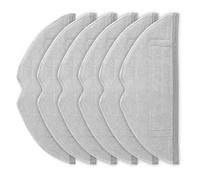 Pack of 6 Wipes for Roborock Q5 Pro, Q5 Pro+, Q8 Max, Q8 Max+, S5, S5 Max, S4, S50, S51, S55, S6, S6 Pure, S6 MaxV, Q7, Q7 Max Robot Vacuum Cleaner, Microfibre Cleaning Cloth Replacement Parts