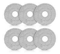 Pack of 6 Wipes Replacement Parts for Dreame L10s Ultra Gen 2 / L10s Pro Ultra / X40 / X50 Ultra / X50 Master / L40 Ultra AE / L40 Ultra / Mova E30 Ultra / P50 Pro Ultra Vacuum Cleaner, Mop