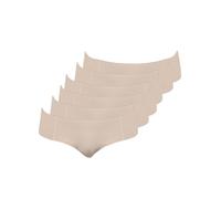 Pack of 6 Women's Brief Cotton light by Pompadour Size 10-20 en trois couleurs