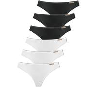 Pack of 6 Women's Thong earth by comazo earth 10460276401 10-18 3 colours