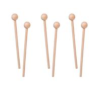 Pack of 6 Wooden Beaters 21 cm Xylophone Beaters Wooden Percussion Sticks, Glockenspiel Beaters with Wooden Handle Rhythm Drumsticks for Xylophone Glockenspiel Wooden Block, Children Baby Music