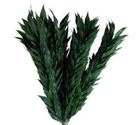 Pack of 6 x 100cm Artificial Plastic Decorative Leaf Spray Leaf Green One Size