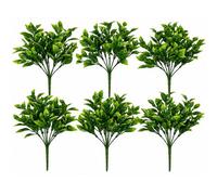 Pack Of 6 X 30Cm Artificial Boxwood Leaf Foliage Spray Stem