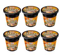Pack of 6 x 60g - Special Chicken Cup Noodles - Chicken Flavoured Noodles Vegetarian Egg Free - Enjoy Delicious Treats With Family And Friends - Enjoy Delicious Noodles In Minutes