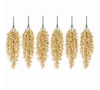 Pack Of 6 X 70Cm Artificial Trailing Leaf Spray Stem - Dusty Pink And Cream