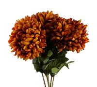 Pack of 6 x 75cm Extra Large Reflex Chrysanthemum - Orange