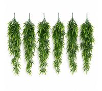 Pack Of 6 X 80Cm Artificial Trailing Fern Leaf Plant Hanging Faux Greenery Vine
