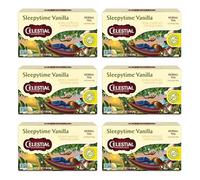 Pack of 6 x Celestial Seasonings Herbal Tea - Sleepytime - Caffeine Free - 20 Bags