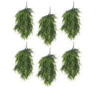 Pack of 6 x Hanging UV and Fire Resistant Artificial Foliage Plant 85cm