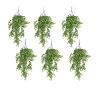 Pack of 6 x Hanging UV and Fire Resistant Artificial Forest Foliage Plant 81cm