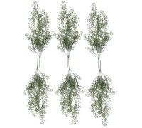 Pack of 6 x Hanging UV and Fire Resistant Artificial String Pearl Plant 75cm
