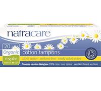 Pack of 6 x Natracare Organic Cotton Tampons Regular - 20 Tampons