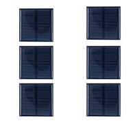 Pack of 6 ZONADAH 0.6W 5.5V Mini Solar Panels, Batter Charger, DIY Home, Science School Projects, Camping,Fishing, Hiking Outdoor Garden Light Charging Tools