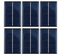 Pack of 6 ZONADAH 0.6W 6V Mini Solar Panel, Batter Charger, DIY Home, Science School Projects, Camping,Fishing, Hiking Outdoor Garden Light Charging Tools