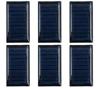 Pack of 6 ZONADAH 30ma 5V Mini Solar Panels, Battery Charger, DIY Home, Science School Projects, Camping,Fishing, Hiking Outdoor Garden Light Charging Tools