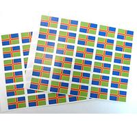 Pack of 60, 33x20mm, Lincolnshire Self-Stick Flag Stickers, Self-Adhesive Lincoln County Flag Labels