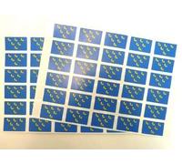 Pack of 60, 33x20mm, Sussex Self-Stick Flag Stickers, Self-Adhesive County Flag Labels