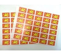 Pack of 60, 33x20mm, Wessex Self-Stick Flag Stickers, Self-Adhesive County Flag Labels