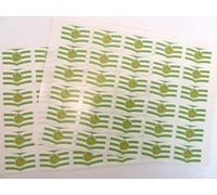 Pack of 60, 33x20mm, Wiltshire Self-Stick Flag Stickers, Self-Adhesive County Flag Labels