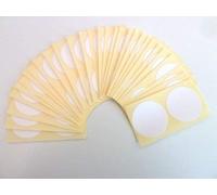 Pack of 60, 42mm Round, White Paper Labels, Permanent Adhesive Circle Stickers, Plain Multi Purpose Sticky dot Labels
