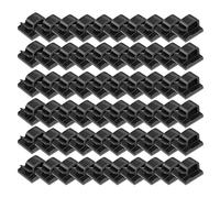 Pack of 60 Cable Clips with Strong Self-Adhesive Cable Management Wire Holder Sticky Tidy Organizer Wire Clip Holder Christmas Light Clips for Outside Command Hooks