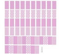 Pack of 60 Candy Gift Bags Striped and Polkas Dots Printed Pattern Goodie with Twist Ties Elegant Packaging Bag Birthday Goodie