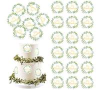 Pack of 60 Edible Spanish Mi Bautizo Cake Decoration Wafer Paper Cross Religious Cake Decoration God Bless Cupcake Toppers for Saints First Communion Christening Baby Shower Birthday Party Cupcake