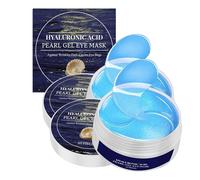 Pack of 60 Eye Pads, Hyaluronic & Caffeine Eye Pads Against Bags & Wrinkles, Eye Masks for Dark Circles, Hydrogel Eye Pad Mask, Against Wrinkles, Eye Bags, Moisturising (2 Boxes)