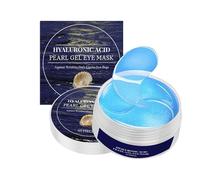 Pack of 60 Eye Pads, Hyaluronic & Caffeine Eye Pads Against Bags & Wrinkles, Eye Masks for Dark Circles, Hydrogel Eye Pad Mask, Against Wrinkles, Eye Bags, Moisturising (1 Box)