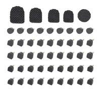 Pack of 60 Heel Caps, Five Heel Sizes, With Safety as Core, Thanks to Special Non-Slip Surfaces, Suitable for Various Scenarios, Black